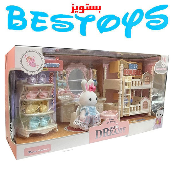 عروسک دخترانه مدل خرگوش اتاق خواب کد 6690