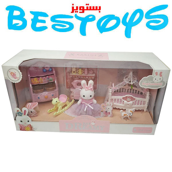 عروسک دخترانه مدل خرگوش اتاق بچه کد 6618